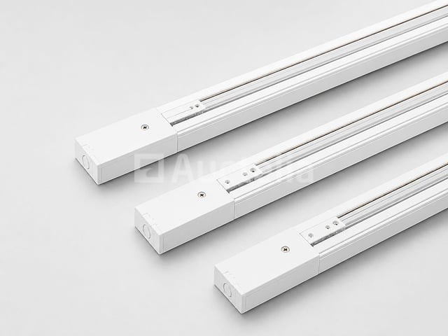 10 x railverlichting track – 1 fase – 2 meter – wit - lighting track - afbeelding 4 van  5