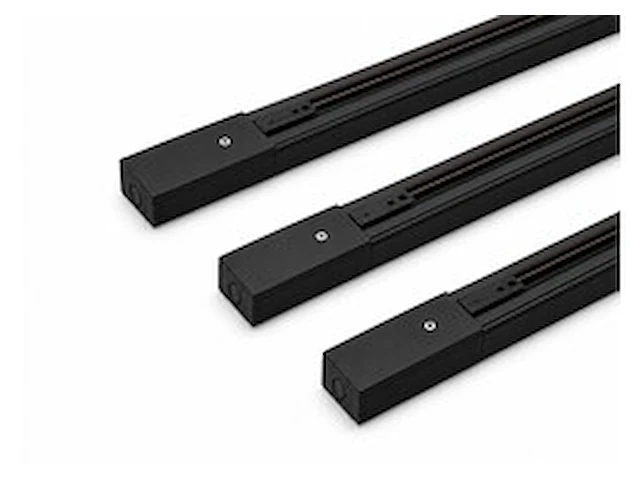 10 x railverlichting track – 1 fase – 2 meter – zwart - lighting track - afbeelding 1 van  6