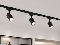 10 x railverlichting track – 1 fase – 2 meter – zwart - lighting track - afbeelding 4 van  6