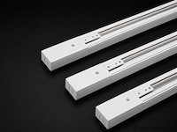 10 x railverlichting track – 1 fase – 3 meter – wit - lighting track - afbeelding 1 van  5