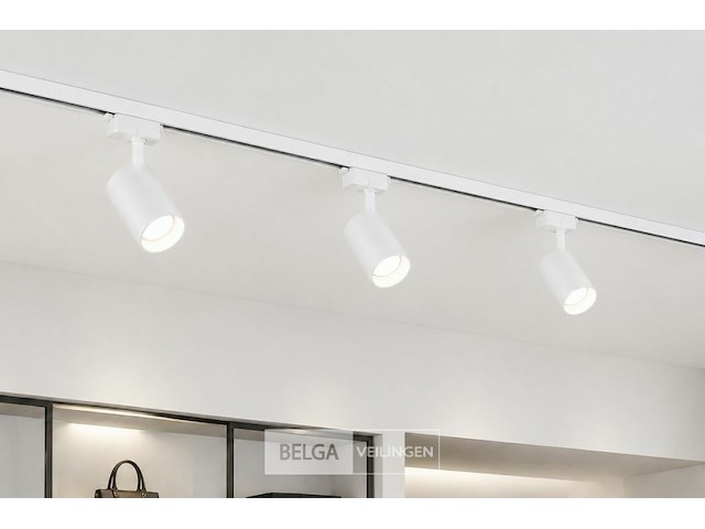 10 x railverlichting track – 1 fase – 3 meter – wit - lighting track - afbeelding 4 van  6