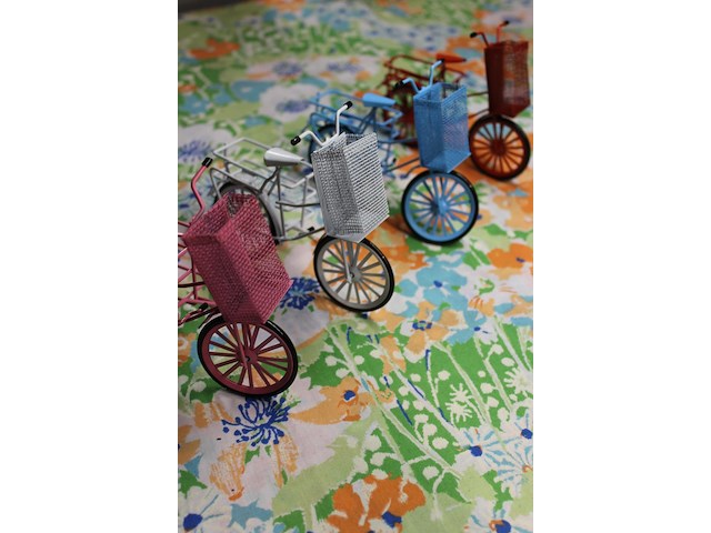 10 x retro fietsjes decoratie - afbeelding 1 van  1
