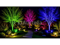 10 x rgb led floodlight 100w - zwart – ip65 – remix-100 - afbeelding 4 van  5
