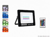 10 x rgb led floodlight 20w - zwart – ip65 – remix-20 - afbeelding 1 van  5