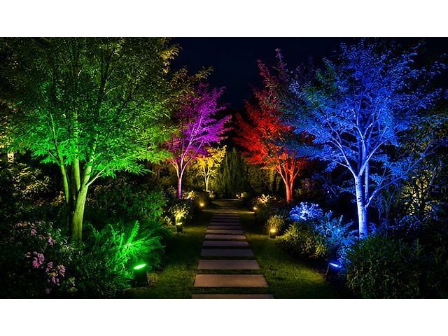 10 x rgb led floodlight 20w - zwart – ip65 – remix-20 - afbeelding 3 van  5