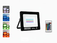 10 x rgb led floodlight 20w - zwart – ip65 – remix-20 - afbeelding 2 van  6