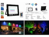 10 x rgb led floodlight 20w - zwart – ip65 – remix-20 - afbeelding 5 van  5