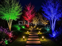 10 x rgb led floodlight 30w - zwart – ip65 – remix-30 - afbeelding 4 van  5