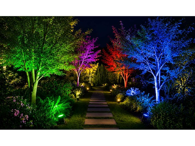 10 x rgb led floodlight 50w - zwart – ip65 – remix-50 - afbeelding 3 van  4