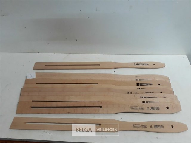 10 x roerstok hout 55 cm - afbeelding 2 van  3