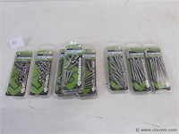 10 x schroeven inox in blisterverpakking mix - afbeelding 1 van  2