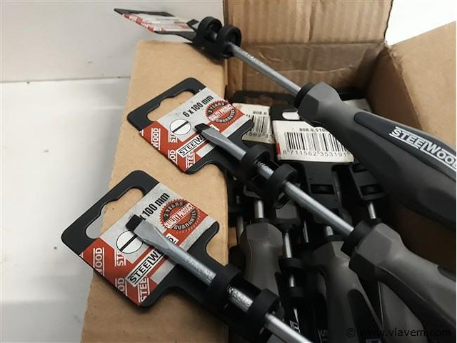 10 x schroevendraaier plat 100 mm - afbeelding 2 van  2
