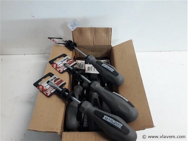 10 x schroevendraaier plat 100 mm - afbeelding 1 van  2