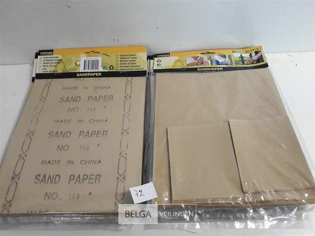 10 x schuurpapier 30 vellen mix korrels en afmetingen - afbeelding 3 van  3