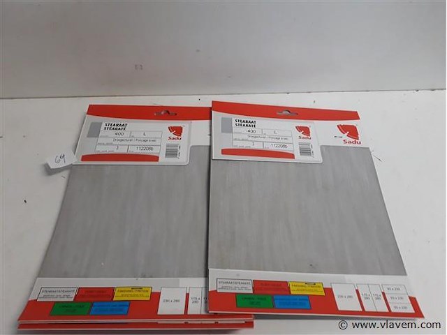 10 x schuurpapier k 400 3 vellen - afbeelding 1 van  2