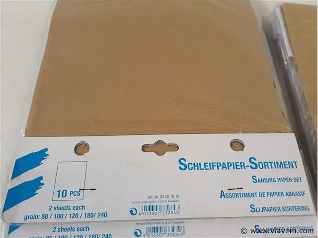 10 x schuurpapier mix korrel 10 vellen - afbeelding 2 van  2