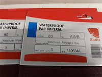 10 x schuurpapier waterproof k 80 3 vellen - afbeelding 2 van  2