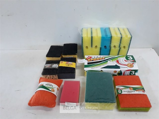 10 x schuurspons mix - afbeelding 2 van  3