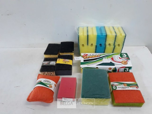 10 x schuurspons mix - afbeelding 1 van  3