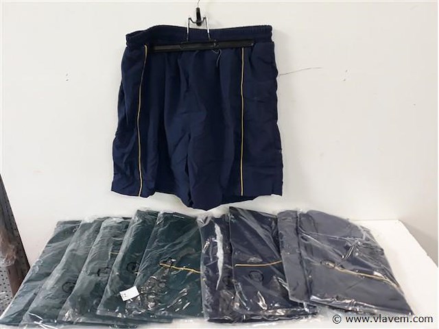 10 x short mix maten groen-blauw - afbeelding 1 van  2