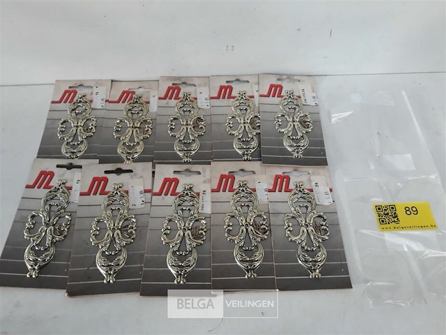 10 x sierplaat staal vermessingd 120 mm - afbeelding 1 van  3