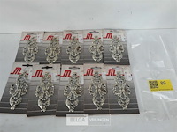 10 x sierplaat staal vermessingd 120 mm - afbeelding 1 van  3
