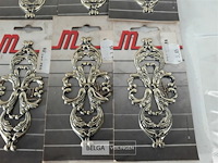 10 x sierplaat staal vermessingd 120 mm - afbeelding 3 van  3