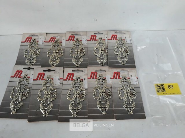 10 x sierplaat staal vermessingd 120 mm - afbeelding 1 van  3