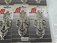 10 x sierplaat staal vermessingd 120 mm - afbeelding 3 van  3