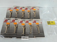 10 x siersleutel alu vermessingd 70 mm - afbeelding 2 van  3
