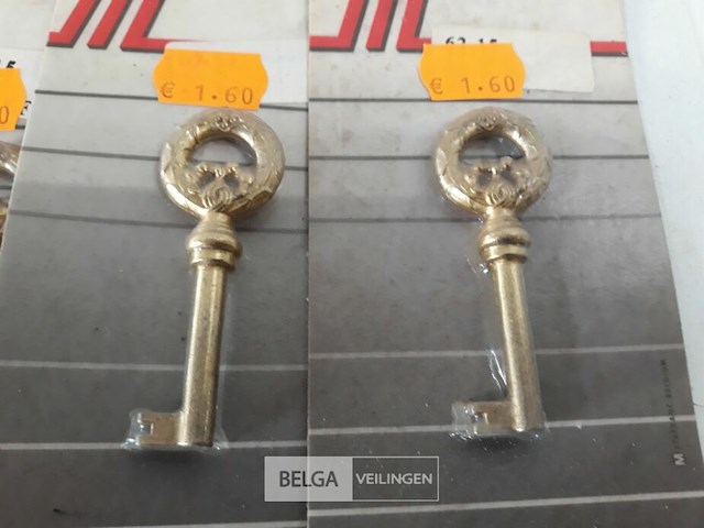 10 x siersleutel alu vermessingd 70 mm - afbeelding 3 van  3