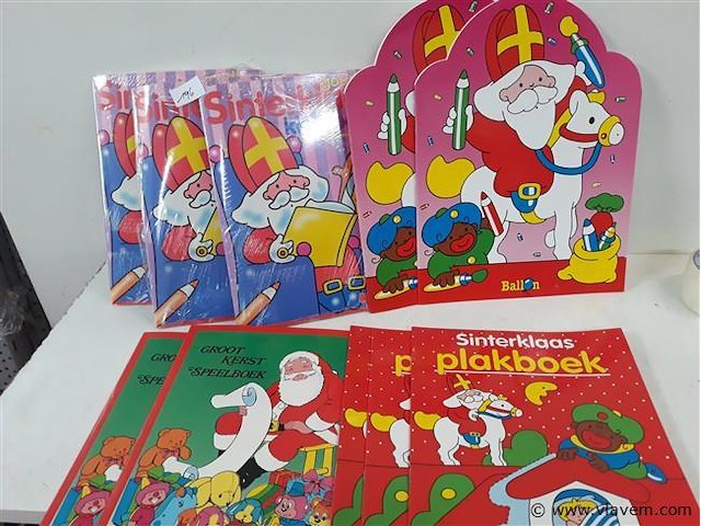10 x sinterklaas kleurboek 4 assorti - afbeelding 1 van  2
