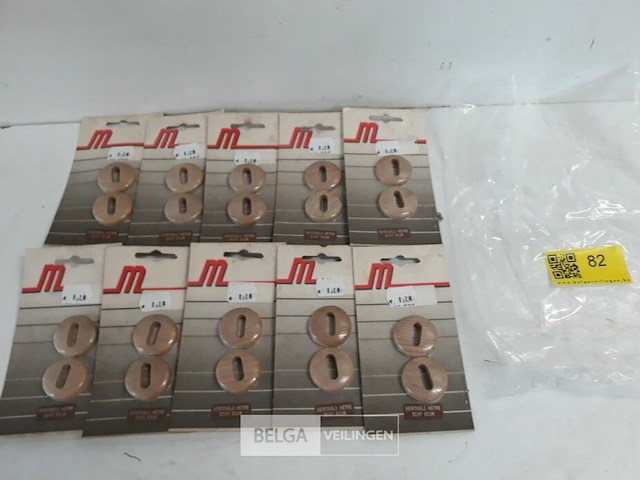 10 x sleutelplaat hout beuk 35 mm 2 stuks - afbeelding 2 van  3