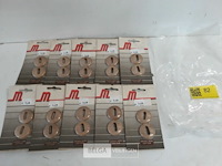 10 x sleutelplaat hout beuk 35 mm 2 stuks - afbeelding 2 van  3