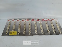 10 x sleutelplaat zamak vermessingd 185 mm - afbeelding 2 van  3