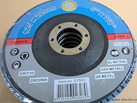 10 x slijpschijf lammellenschijf 125x22mm gr60 - afbeelding 1 van  3