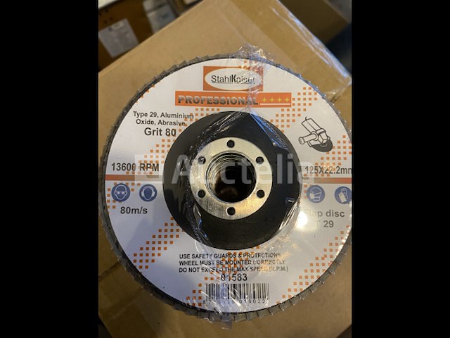 10 x slijpschijf lammellenschijf 125x22mm, metaal, grit 60 - afbeelding 1 van  2