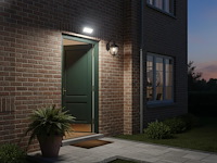 10 x solar 400lm led 3in1 kleur cct breedstraaler met sensor - afbeelding 2 van  8