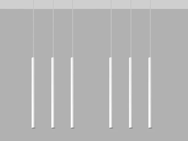 10 x solo tube slim design hanglamp wit - afbeelding 9 van  9