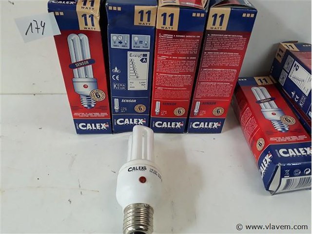 10 x spaarlamp e27 11w dag/nacht sensor - afbeelding 2 van  2