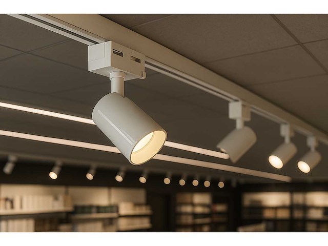 10 x spot op orientable gu10 – wit – eenfase – ø58x80x114 mm – ip20 - afbeelding 1 van  3