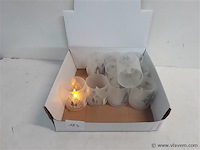 10 x t-licht op batterij in pvc potje - afbeelding 1 van  2