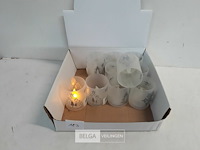 10 x t-licht op batterij in pvc potje - afbeelding 2 van  3
