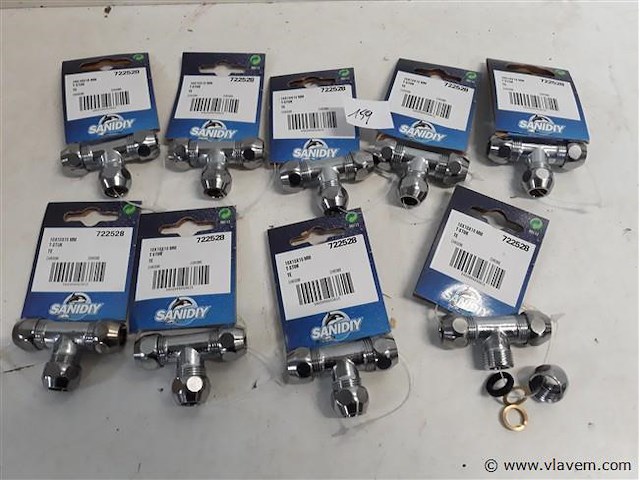 10 x t stuk bicoon 10mm chrome - afbeelding 1 van  2