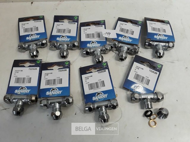 10 x t stuk bicoon 10mm chrome - afbeelding 1 van  3