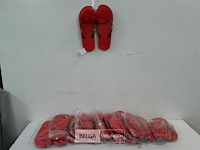 10 x teenslippers rood 38/39 - afbeelding 2 van  3