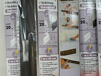 10 x tochtstrip met rubber strip bruin - afbeelding 3 van  3