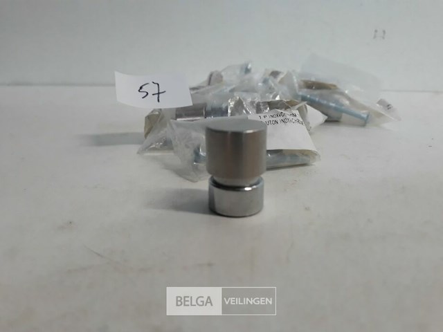10 x top inox-chroom 17 mm - afbeelding 3 van  3