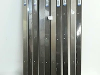 10 x tredebeschermer aluminium kleur brons 1m