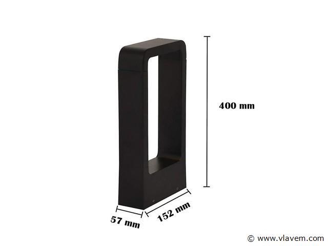 10 x tuinlamp – 40 cm –7w led – 3000k warm wit – ip54 – sla-01 - afbeelding 4 van  4